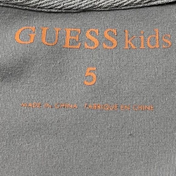 Guess Kids Gray Track Jacket Girls Size 5 - Picture 3 of 6